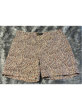Women's Lee Leopard Print Regular Fit Mid Rise Bermuda Shorts Size 6